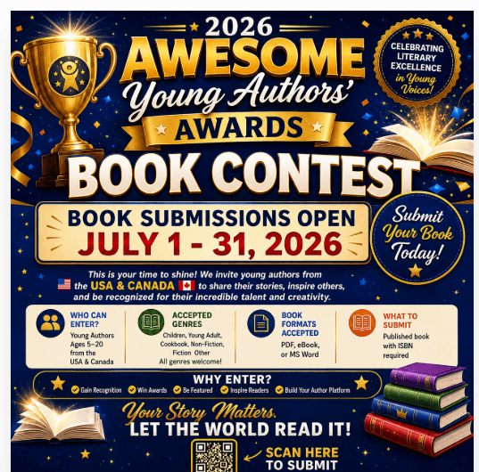2026 Awesome Young Authors Awards book contest